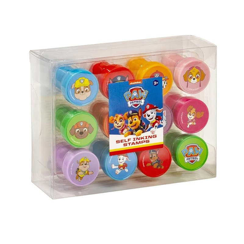 Set de tampons auto-encreurs dans différents motifs Paw Patrol de Chase, Marshall, Skye, Rubble, Zuma - Cadeau pour enfants