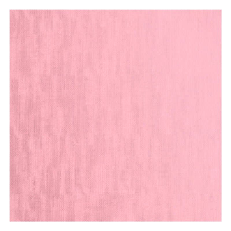 vaessen creative Florence Papier Cartonné, Rose, 216g, Carré, 30,5 x 30,5 cm, 20 Feuilles, Surface Texturée, pour Peindre, Scrap