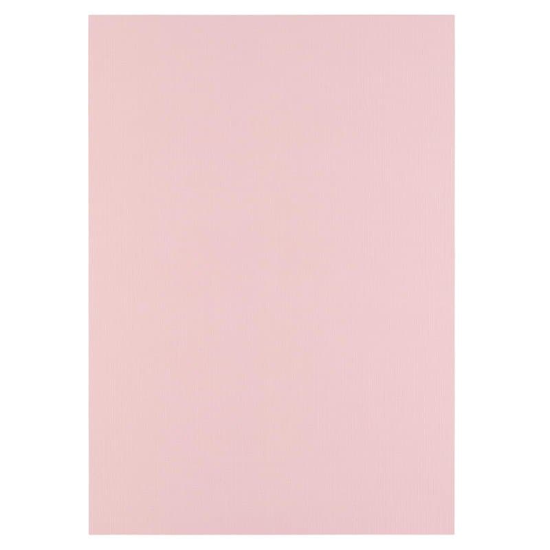 Florence Papier Cartonné en Lin Rose 250 g – Papier Scrapbooking A4 – Papier Cartonné Couleur – Invitations Élégantes, Boîtes-Ca