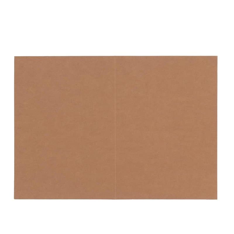 Florence Cartes Pliantes Papier Cartonné - A6 - Kraft - 100 pcs - 300 g/m² - Cartes Vierges pour Invitations, Faire Part, Cartes