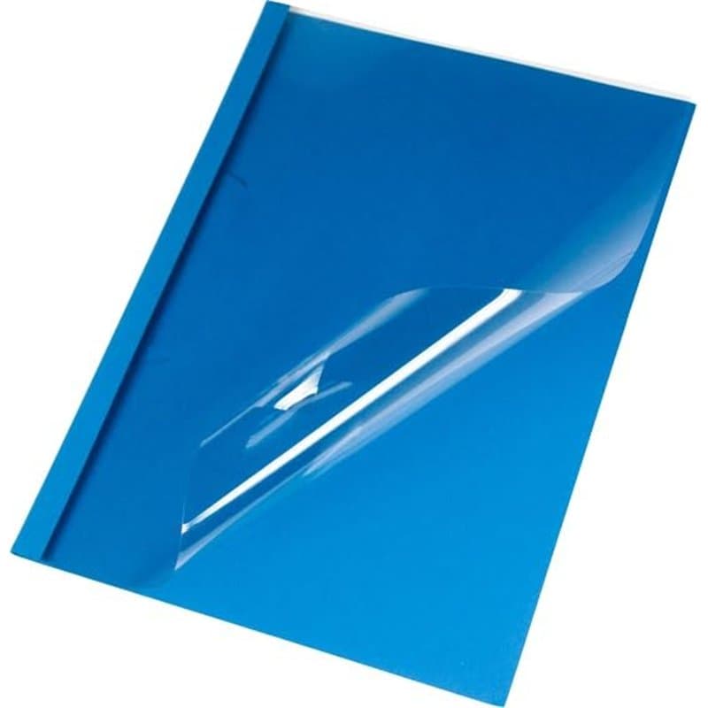 Pavo Pack de 25 Couvertures de reliure thermique standard 1,5 mm Bleu