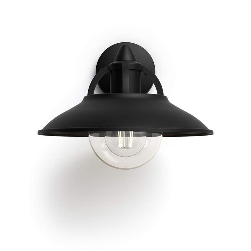 Philips Mygarden, Applique murale extérieure CORMORANT, nécessite une ampoule E27 max 60W, noire