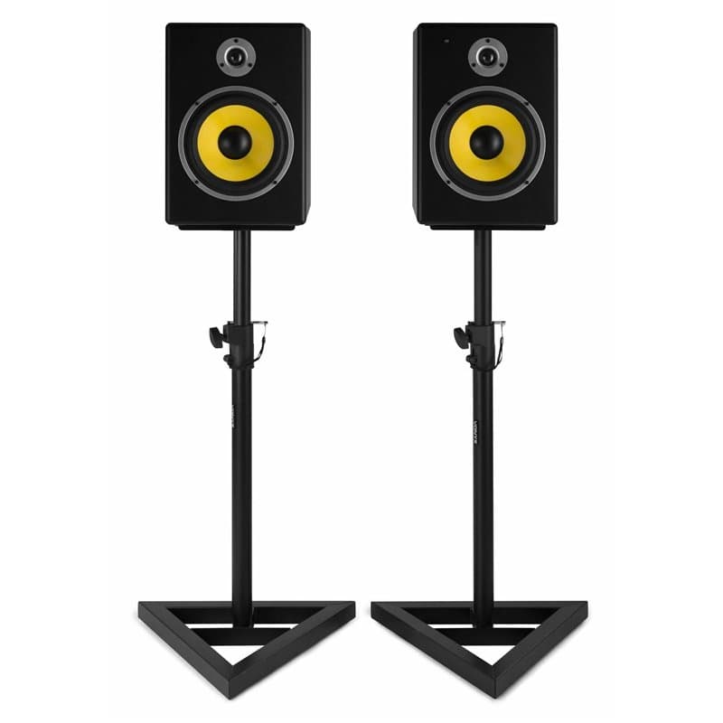 Vonyx Set de 2 Pieds d'Enceintes de Monitoring Réglables