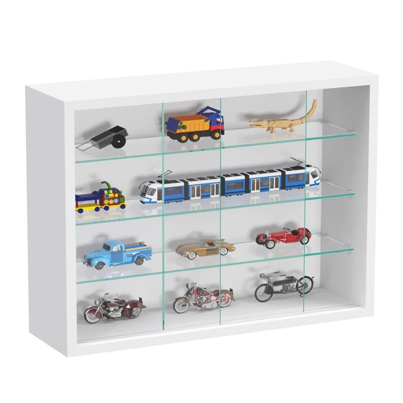 VDD Vitrine Debout vitrine Murale Suspendue - Portes coulissantes - 50 x 40 x 13 cm