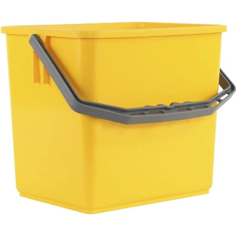 Synx Tools Seau - pour vadrouille - camion de travail - 6L - Pièces de rechange jaunes pour différents chariots de nettoyage sea