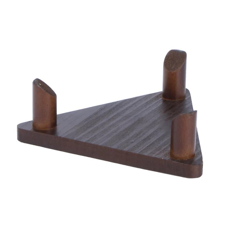 Support de ballon en bois au design triangulaire pour ballon de football américain, football, basket-ball - Support de ballon en