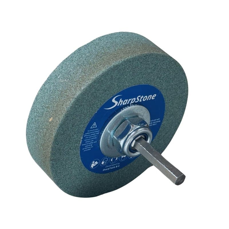 SharpStone 1.0 Affûteur de Forets - Meule d'affutage à tige hexagonale pour perceuse, Embout pour forets plats et coffrets de fo