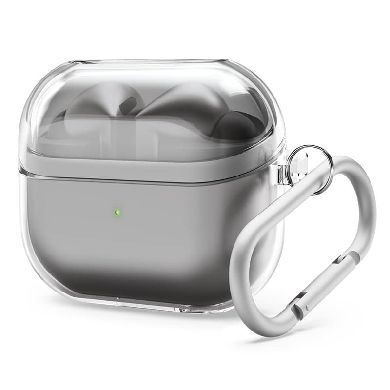 elago Coque Transparente Compatible avec Samsung Galaxy Buds 3 / Galaxy Buds 3 Pro, Coque Clair avec Mousqueton, Housse en TPU P