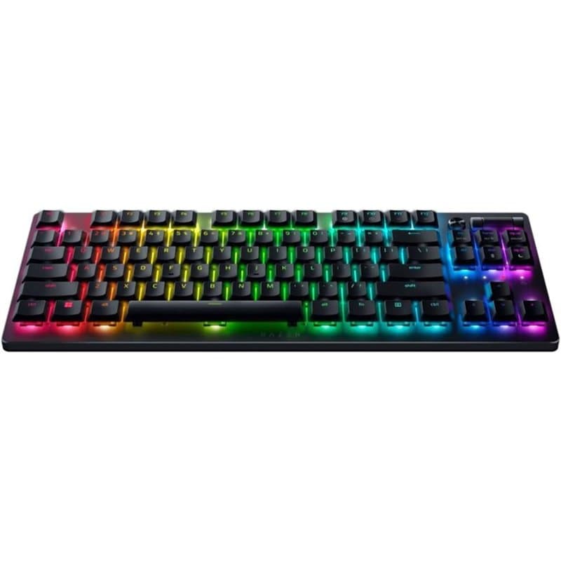 Razer DeathStalker V2 Pro TKL Clavier de jeu sans fil : commutateurs optiques à profil bas - Clicky Purple - HyperSpeed Wireless