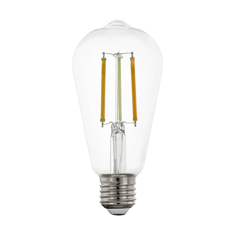 Eglo connect.z Ampoule LED E27 connectée, ST64, ZigBee, contrôlable par appli et commande vocale, dimmable, blanc chaud – froid,