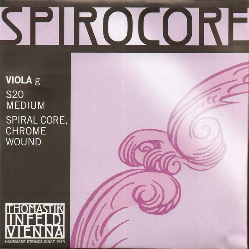 Thomastik Corde Alto 4/4 Spirocore - corde Sol noyau spirale filé Acier chromé, moyen