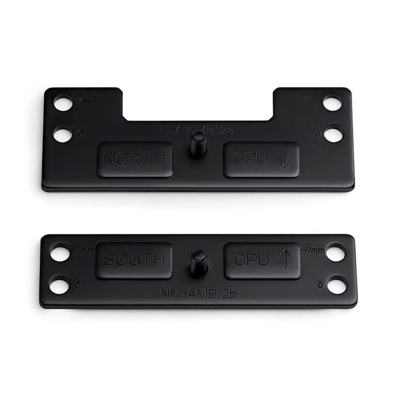 Noctua NM-AMB12 chromax.Black, Barres de Fixation avec Déport pour AMD AM5 avec Amélioration des Performances de Refroidissement