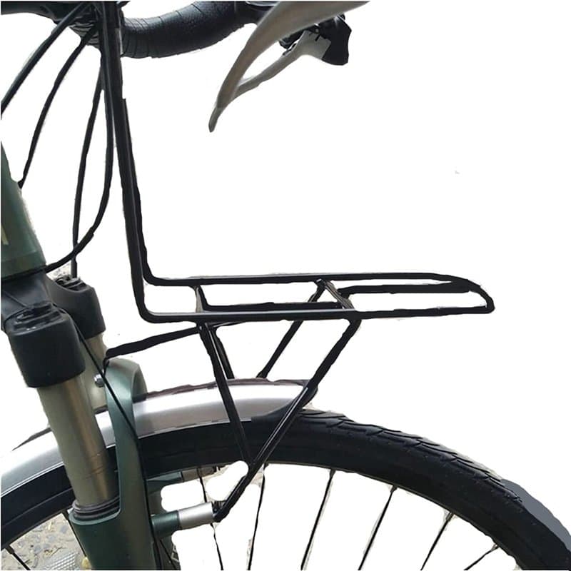 YUNNUO Porte-bagages avant, porte-bagages de vélo, avec support de guidon, avec kit de fixation universel