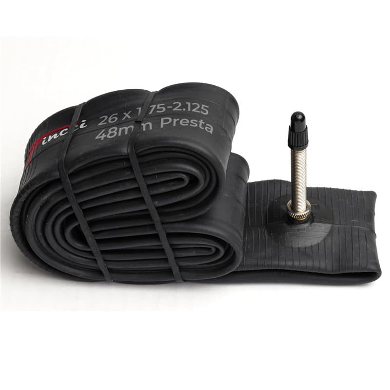 Fincci Velo Chambre a Air 26 Pouces - Chambre à Air 26 x 1,75 x 1,95 x 2,0 x 2,1 x 2,125 avec Valve Presta 48mm pour Montagne &