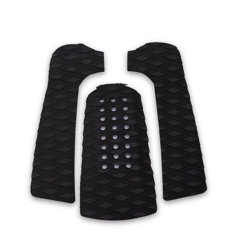 Dilwe Pad de Planche de Surf, 3 pièces antidérapant Traction Pad Tailpad Deck Grip pour Les Planches de Surf Surf ou Skimboard(N