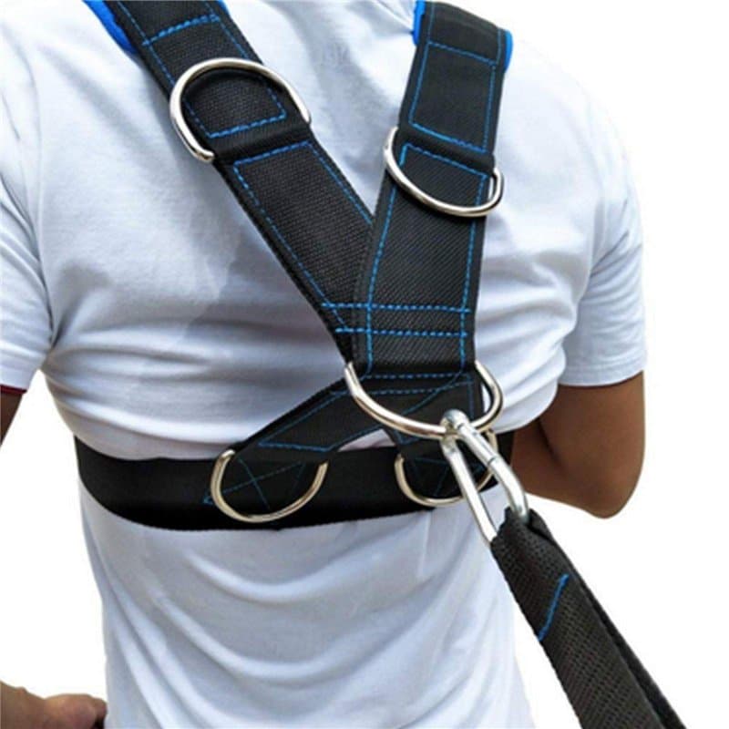 Harnais Homme Harnais D'épaule De Traîneau Parachute Sport,Bande De Harnais De Résistance en Nylon + Métal Résistant à l'usure E
