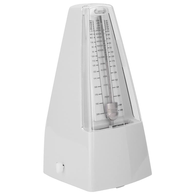 Métronome Mécanique Métronome Universel pour Piano, Guitare, Violon, Batterie et Autres Instruments Blanc