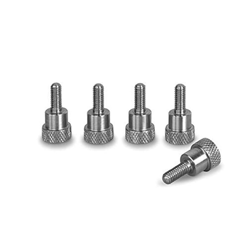 PrecisionGeek - Vis moletées M4 x 10 mm avec épaulement, boulons de poignée en acier inoxydable, longueur Totla 20 mm - Ensemble