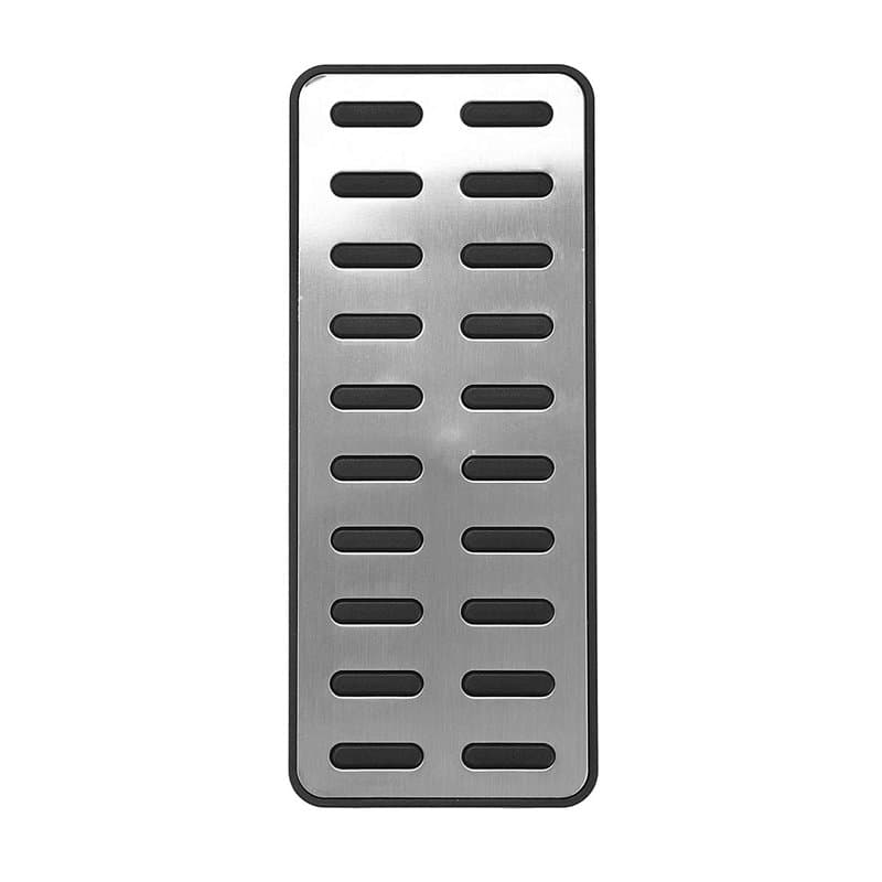 Alamor 1 Pcs De Voiture 304 SS Original Repose Pédale Pad Intérieur Couverture Repose-Pied en Alliage D'aluminium Universel pour