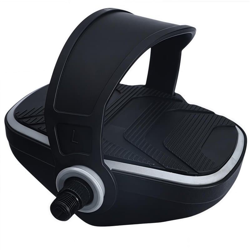 YBEKI 1 paire de pédales de vélo d'appartement de qualité supérieure avec sangles, broche 9/16" (14,3 mm), pédales de vélo, régl