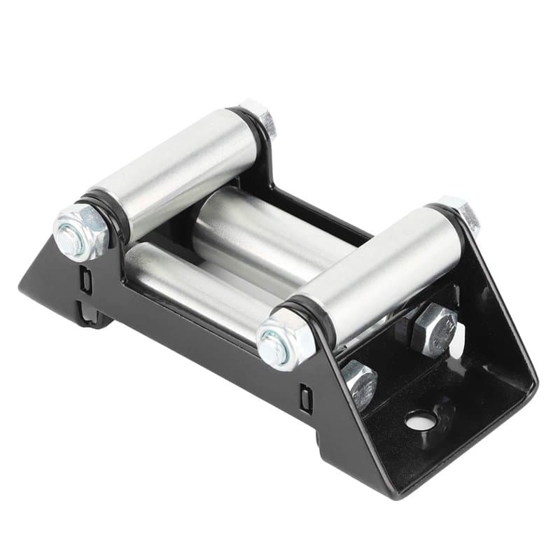 Rouleau de câble de treuil guide-câble universel robuste côte à côte guide-câble 125mm / 5in trou Diatance adapté à la plupart d