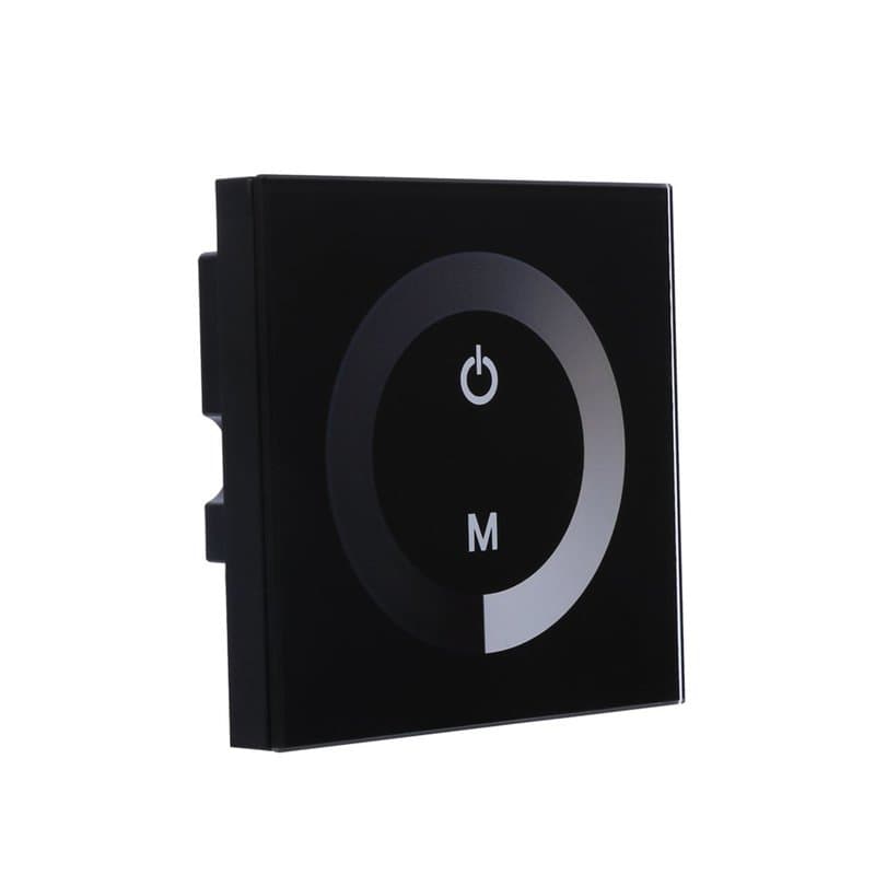 Commutateur de gradateur, matière plastique réutilisable de panneau tactile de gradateur de commutateur de couleur unique pour l