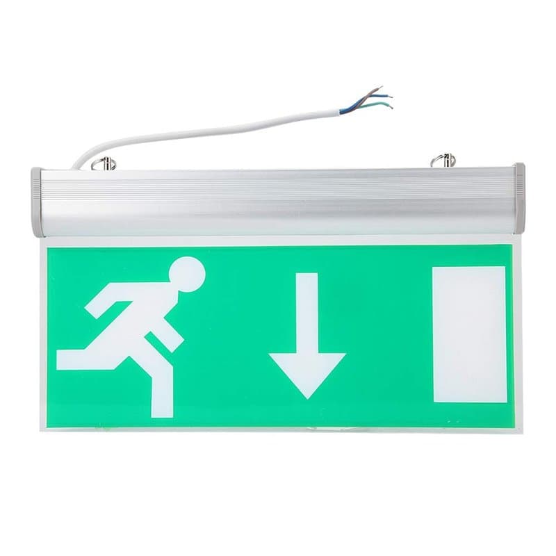 Lumière de signe de sortie de secours, signe d'éclairage de sortie, signe de sortie de secours de LED, pour les centres commerci