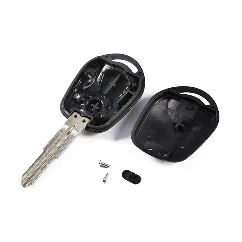 Nouvelle Coque de clé, Housse de Coque de clé à Distance de Voiture Fob 2 Boutons pour SsangYong, pour Actyon, pour Kyron, pour