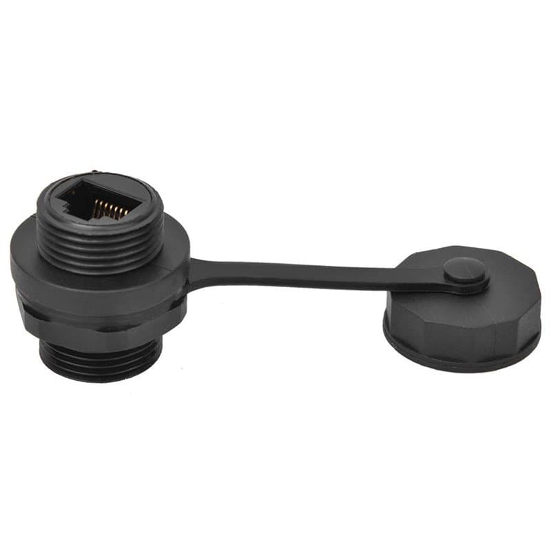 Jeanoko Connecteur de câble d'extension RJ45 Connecteur étanche Connecteur femelle IP67 Connecteur de prise de câble réseau RJ45