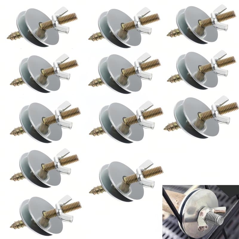 WizeFolk Lot de 12 vis pour branches pour perroquets en bois d'oiseaux, auto-assemblage pour la fixation de la cage, perroquets