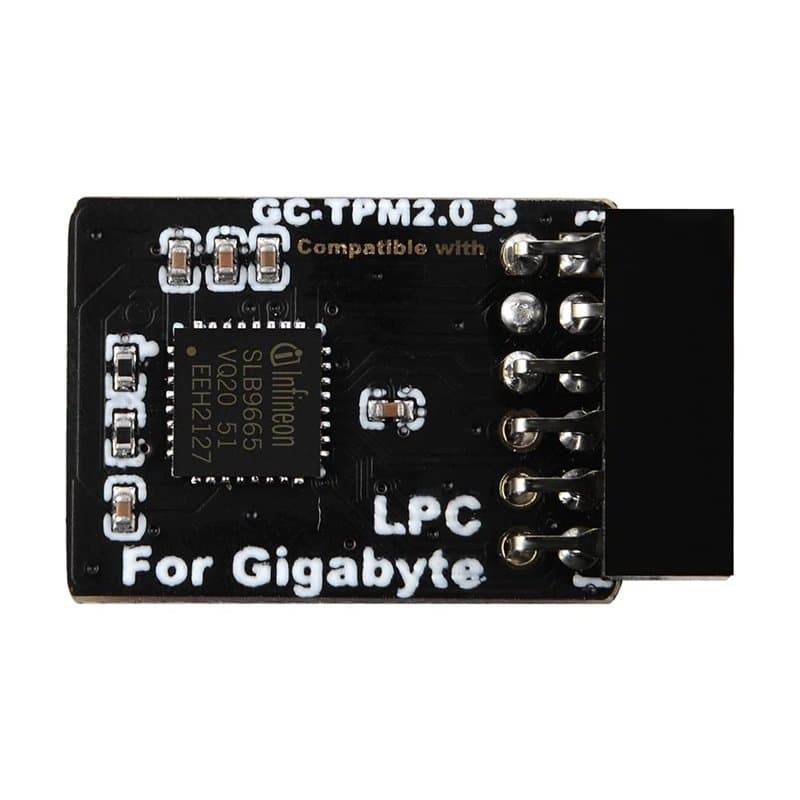 NewHail Module TPM2.0 LPC 12 broches avec Infineon SLB9665 pour carte mère Gigabyte compatible avec GC-TPM2.0_S