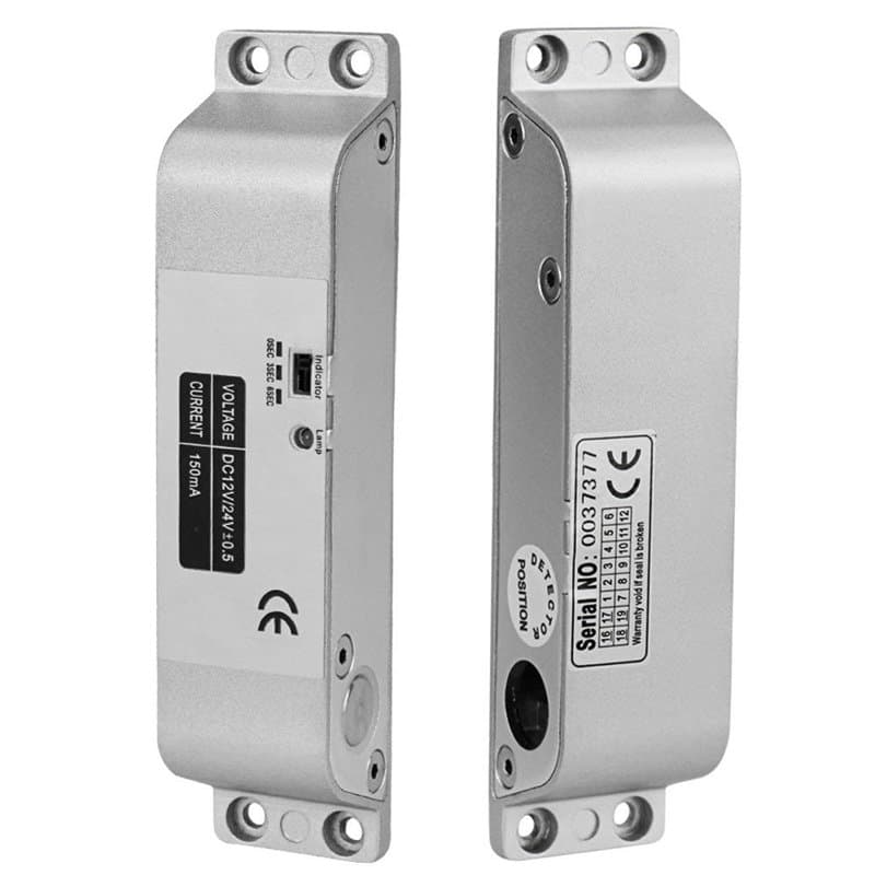 LIBO Verrou de porte électrique DC 12 V Mode NC pour système de sécurité de contrôle d'accès avec délai