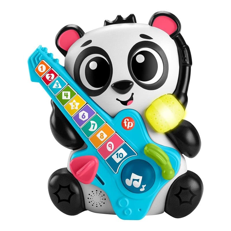 Fisher - Price Animal Band - Gina la Pandina Nous apprenons à Compter, Panda interactif pour l'apprentissage avec 10 Touches et