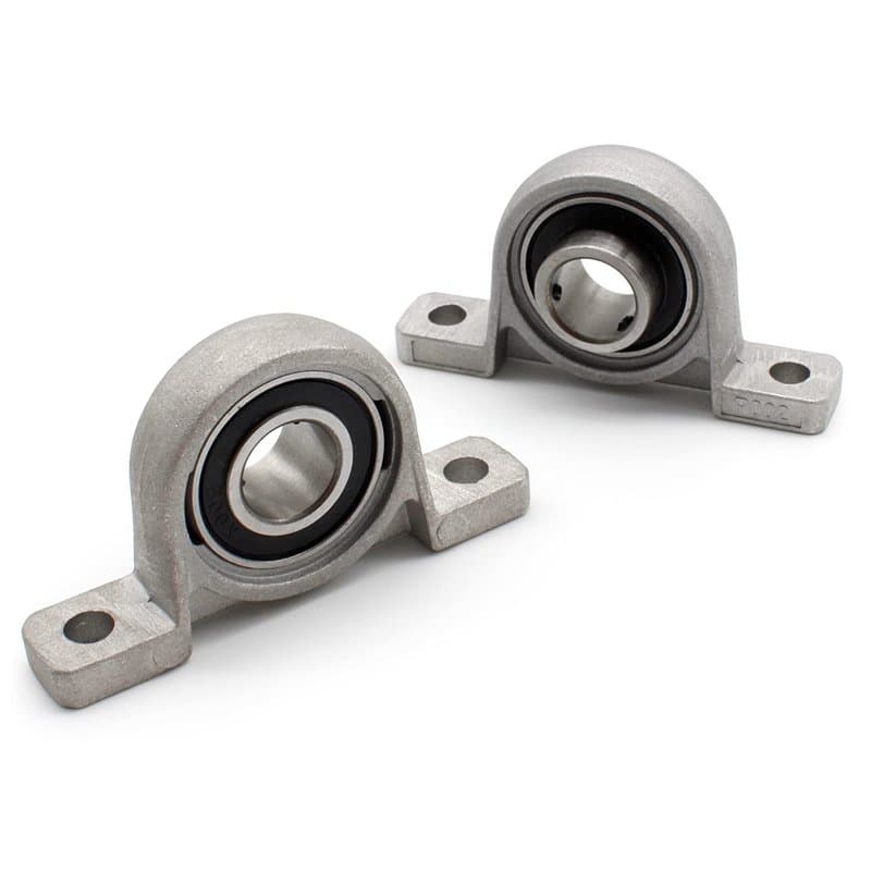 2 Pièces Bloc de Roulements, DEANKEJI Bloc de Roulement à Billes,15 mm Palier de Roulement en Alliage de Zinc, Base Solide en Fo