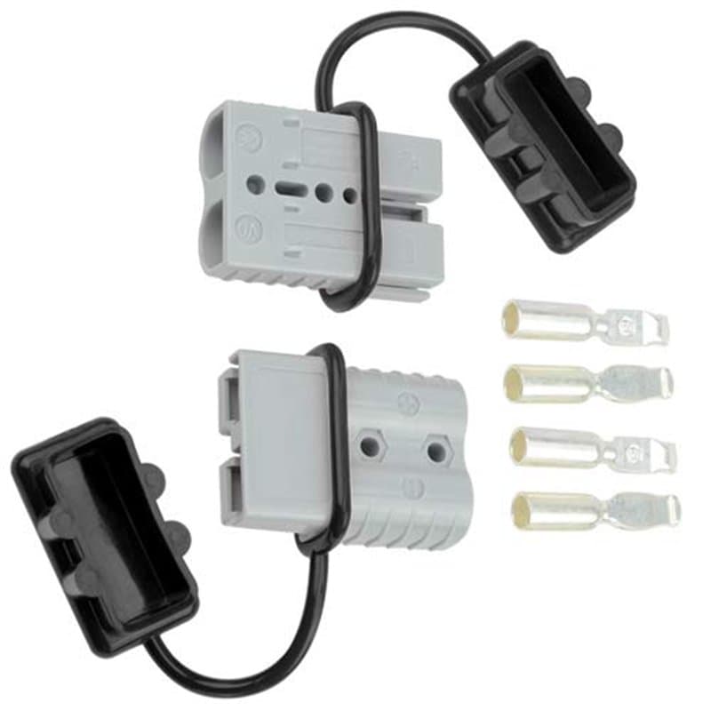 WMYCONGCONG Kit de connecteur de déconnexion Rapide de Batterie 120A pour connecteur de treuil de remorque Gris