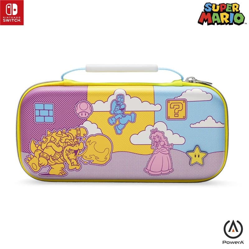 Boîtier de protection de PowerA pour Nintendo Switch (modèle OLED) - Mushroom Kingdom Pop Art, Coque de protection, Sac de jeu,