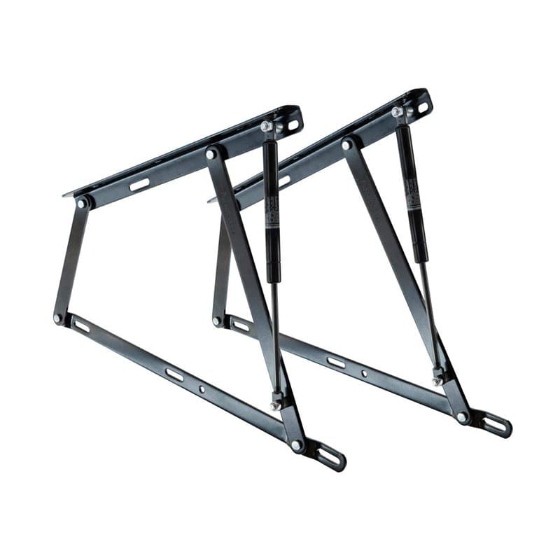 Set de 2 Charnières pour Lit Coffre avec Ressorts de 900N - Idéal pour Lit Coffre de 105 cm - Système de Rondelles en Nylon Anti