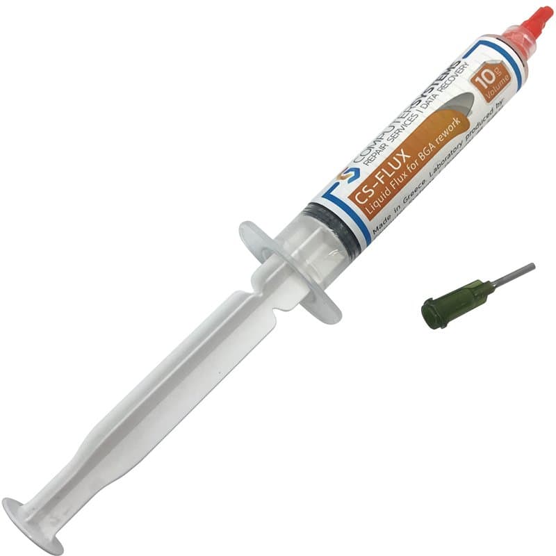 CS-FLUX 10g Flux liquide sans halogène et sans plomb à faible viscosité pour la refusion des composants BGA Idéal pour les répar