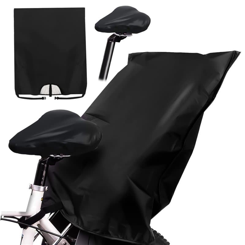 Housse de pluie pour siège de vélo pour enfant, Housse Imperméable Siège Vélo Enfant avec Bandes réfléchissantes Protection cont