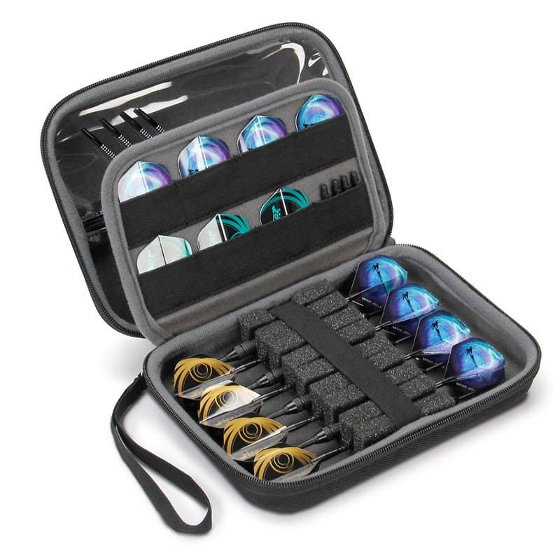 USA Gear Étui pour Flechette à Coque Rigide Peut Contenir 8 Fléchettes et Accessoires, Pointes, Tiges et Ailettes - Convient aux