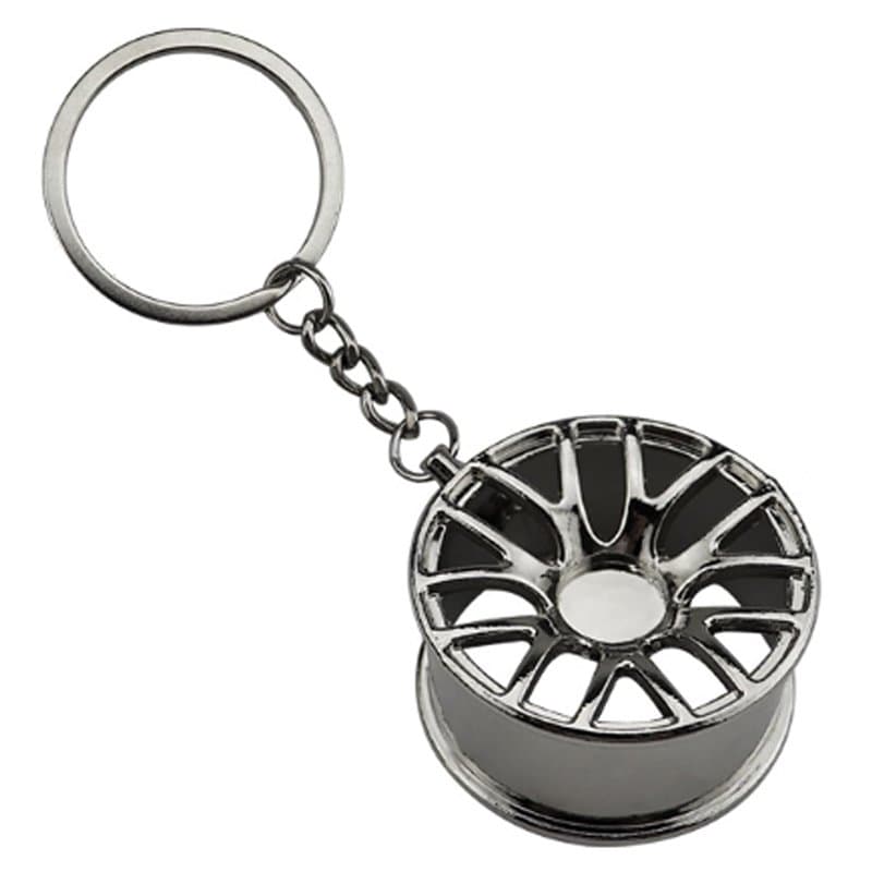 Porte-clés avec jante de voiture – Accessoire robuste pour les fans de voiture et les amateurs de sport automobile et cadeau, ar