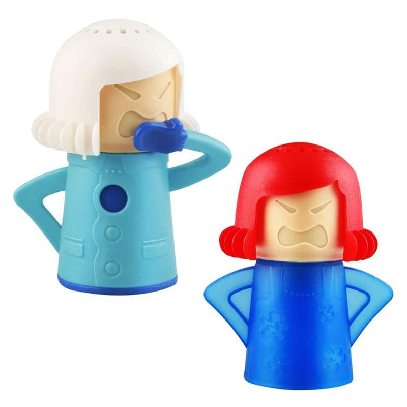 TANCUDER 2 PCS Nettoyeur à Vapeur pour Four à Micro-ondes, Micro-ondes Cleaner Angry Mama Nettoyeur Vapeur de Four Désodorisée e