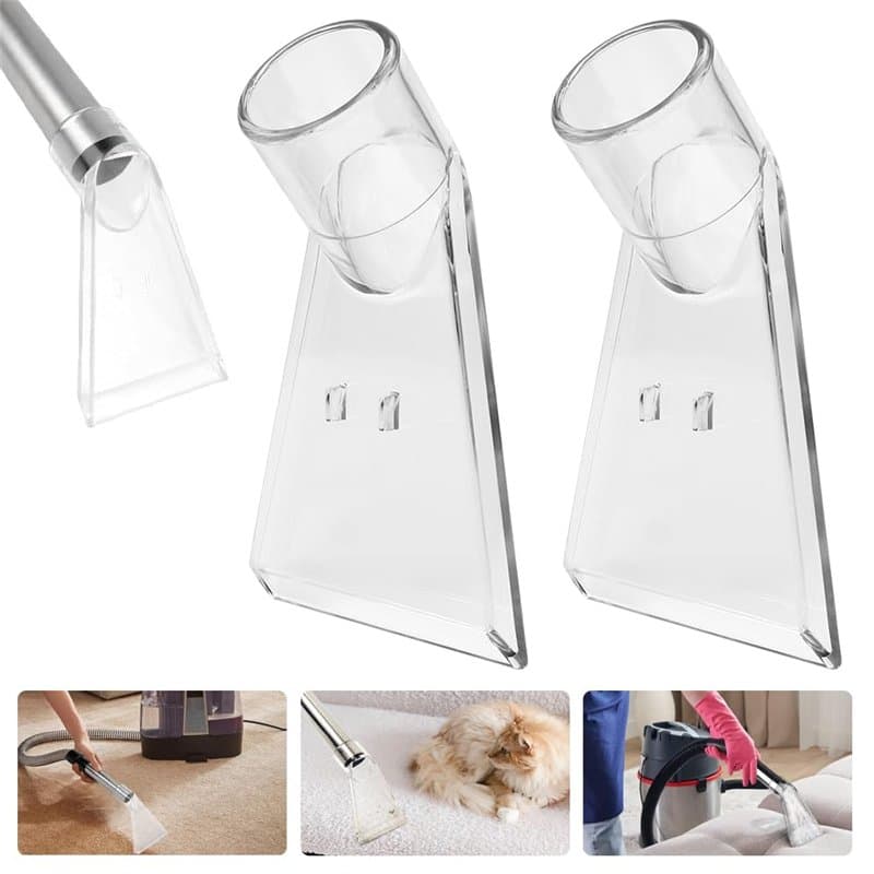 LANSKYLAN 2 Pcs Buse Aspirateur Eau 38mm, Embout Shampouineuse pour Aspirateur, Suceur Injecteur Extracteur en Plastique, Embout