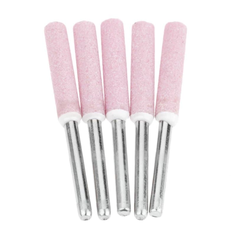Lot de 5 Limes d'affûtage pour Polissage de Tronçonneuse,Tête de Polissage de Meulage en Diamant de 4,8 mm