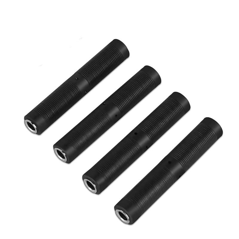 HSP-HSWITI Lot de 4 connecteurs audio femelle vers femelle 6,35 mm, coupleur jack stéréo TRS/TS 6,35 mm