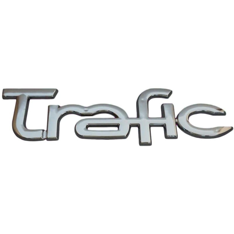 Badge Monogramme Chromé, Lettrage du Coffre arrière Compatible pour Trafic II 2001-2013 OE : 8200112599