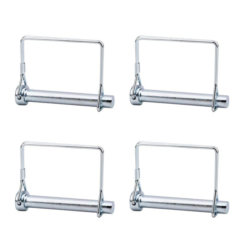 INCREWAY 4pcs Goupille de verrouillage de l'arbre, 10mm Galvanisé carrée boucle de fil Goupille pour Trailers Ferme Jardin Pelou