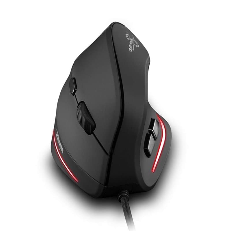 Zelotes Souris Ergonomique Verticale,3200–2400–1600–1000DPI,6 Boutons USB Souris Filaire,Mouse Souris Verticale Ordinateur pour