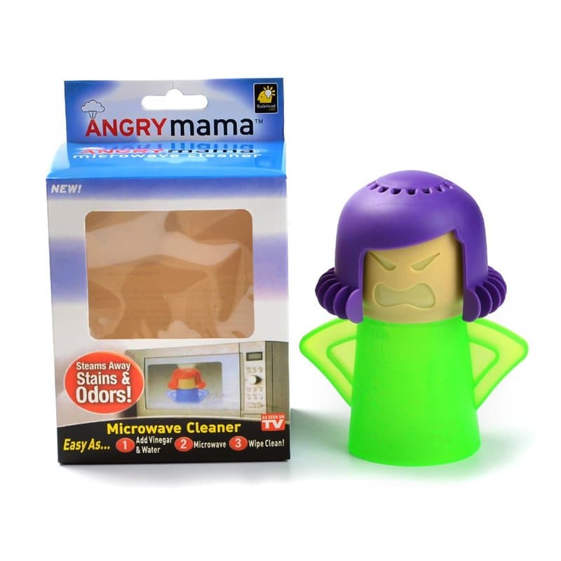 FOROREH Maman en Colère Nettoyeur Vapeur de Four à Micro-ondes Créatif Nettoyer les Fours Micro-ondes Petit Jouet, Angry Mama