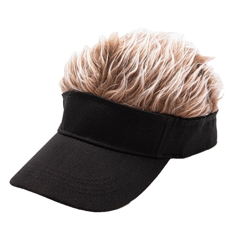Casquette De Baseball Perruque 1 Pièce, Casquette De Baseball Réglable, Casquette Extérieure Pour Hommes, Chapeau De Soleil Drôl